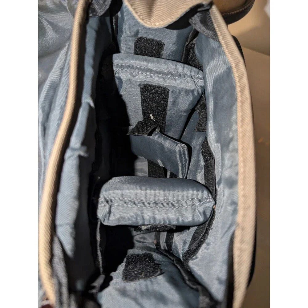 Tamrac Camera Case Messenger Desert Khaki Leather Shoulder Strap EUC